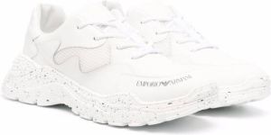 Emporio Ar i Kids low-top lace-up sneakers White