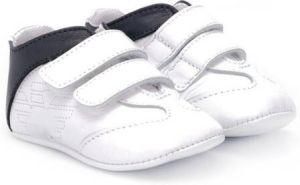 Emporio Ar i Kids touch strap sneakers White
