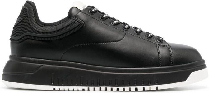 Emporio Armani lace-up low-top sneakers Black