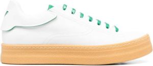 Emporio Armani lace-up platform sneakers White