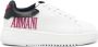 Emporio Armani logo-appliqué leather sneakers White - Thumbnail 1