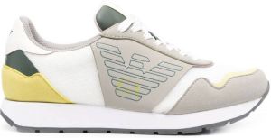 Emporio Armani logo-embroidered low-top sneakers White