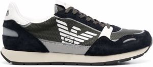 Emporio Armani logo low-top sneakers Blue