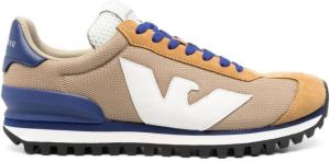 Emporio Armani logo low-top sneakers Neutrals