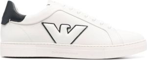 Emporio Armani logo-patch low-top sneakers White