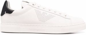 Emporio Armani low-top lace-up sneakers Neutrals