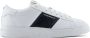 Emporio Armani mesh-panelled logo-print sneakers White - Thumbnail 1