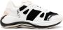 Emporio Armani panelled leather lace-up sneakers White - Thumbnail 1