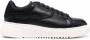 Emporio Armani panelled low-top leather sneakers Black - Thumbnail 1