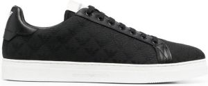 Emporio Armani quilted low-top sneakers Black