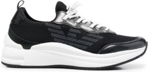 Emporio Armani transparent-detail low-top sneakers Black