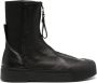 Emporio Armani zip-up leather ankle boots Black - Thumbnail 1
