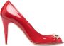 ESSERE high-heel leather pumps Red - Thumbnail 1