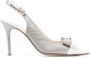 ESSERE pointed-toe leather pumps Grey - Thumbnail 1