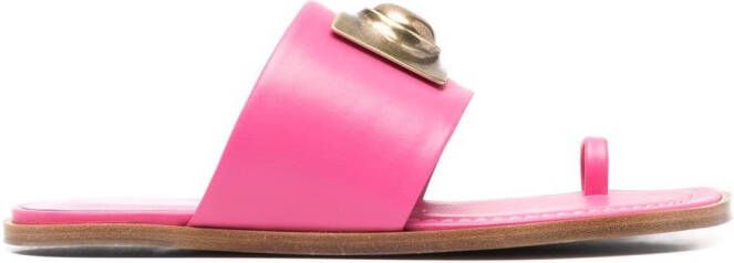 ETRO ball-stud toe-strap sandals Pink
