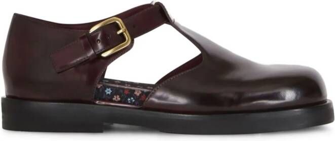 ETRO buckle-fastening leather sandals Red