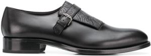 ETRO glossed monk shoes Black