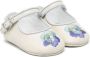 ETRO KIDS floral-embroidered ballerina shoes Neutrals - Thumbnail 1