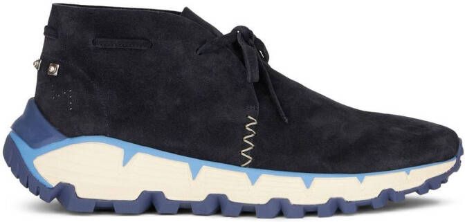 ETRO lace-up fastening high-top sneakers Blue