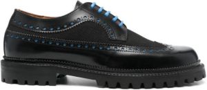 ETRO lace-up leather brogues Black