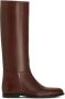 ETRO leather flat riding boots Brown - Thumbnail 1