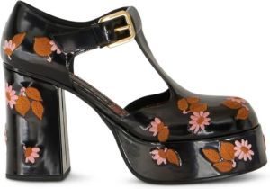 ETRO Mary Jane 110mm embroidered pumps Black