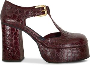 ETRO Mary Jane 110mm round-toe pumps Red