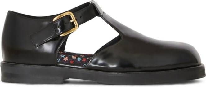 ETRO Mary Jane leather sandals Black