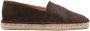 ETRO Pegaso-embroidered suede espadrilles Brown - Thumbnail 1