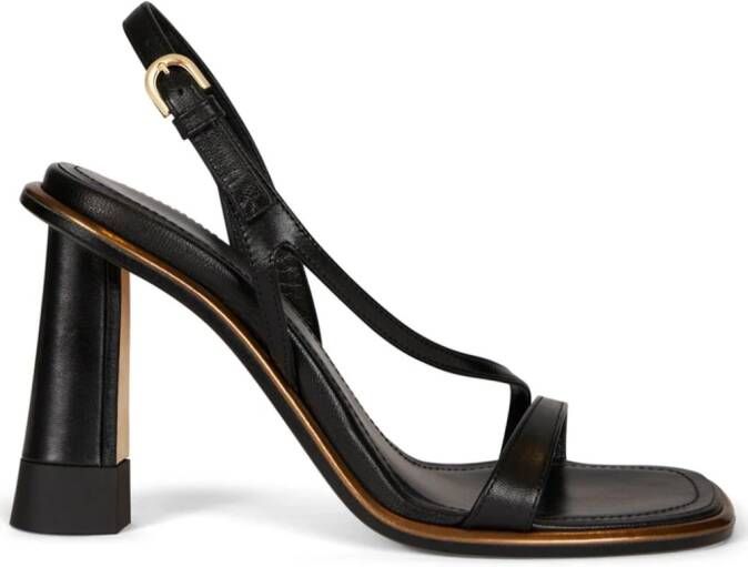 ETRO strappy leather sandals Black