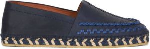 ETRO whipstitch-trim detail loafers Blue