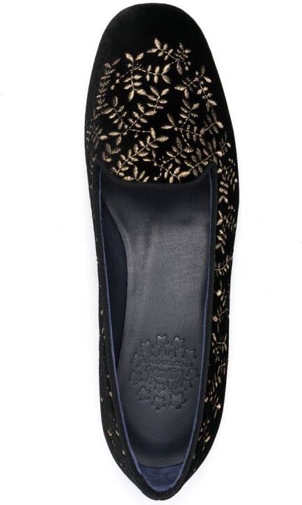 10 CORSO COMO x Castañer Hojas velvet slippers Black