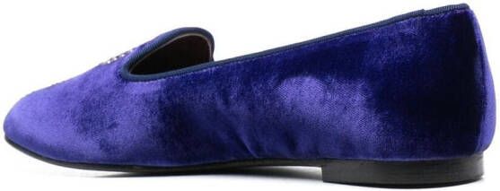 10 CORSO COMO x Castaner Zainab velvet slippers Blue