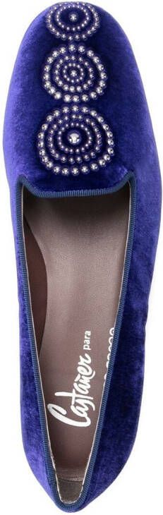 10 CORSO COMO x Castaner Zainab velvet slippers Blue