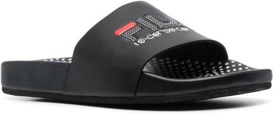 10 CORSO COMO x Fila polka-dot slides Black