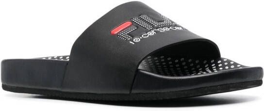 10 CORSO COMO x Fila polka-dot slides Black