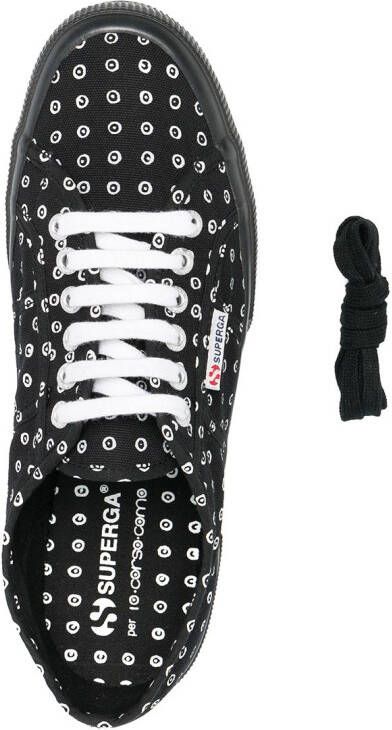 10 CORSO COMO x Superga logo-print sneakers Black