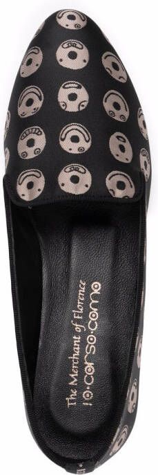 10 CORSO COMO x The Merchant of Florence Emoji slippers Black