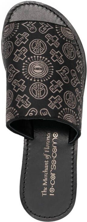 10 CORSO COMO x The Merchant of Florence Woodstock slides Black