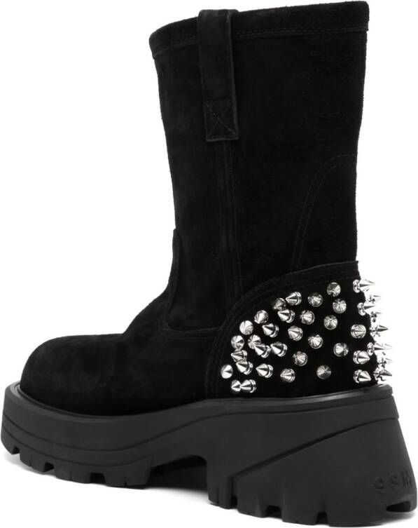 1017 ALYX 9SM 75mm studded suede boots Black