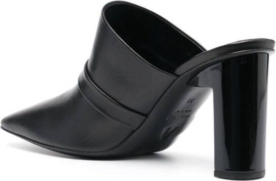 1017 ALYX 9SM 90mm square-toe leather mules Black