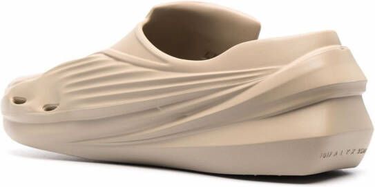 1017 ALYX 9SM Mono embossed-logo slippers Neutrals