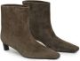 12 STOREEZ 40mm suede ankle boots Brown - Thumbnail 2