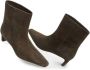 12 STOREEZ 40mm suede ankle boots Brown - Thumbnail 4