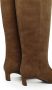 12 STOREEZ 40mm suede knee-high boots Brown - Thumbnail 4