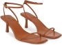 12 STOREEZ 60mm leather open-toe sandals Brown - Thumbnail 2