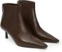 12 STOREEZ 60mm zip-up leather boots Brown - Thumbnail 2