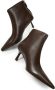 12 STOREEZ 60mm zip-up leather boots Brown - Thumbnail 4