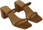 12 STOREEZ 65mm block-heel suede sandals Brown - Thumbnail 2