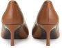 12 STOREEZ 65mm square-toe leather pumps Brown - Thumbnail 3